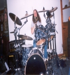 Patrick Noland Murch playing a drumkit